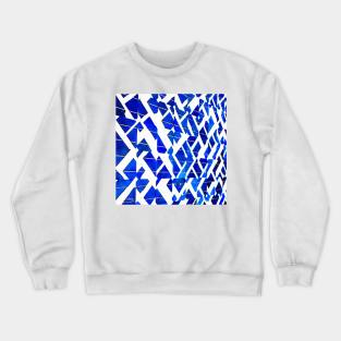 blue coral sunset solar panel in fine arts architecture photograph ecopop Crewneck Sweatshirt